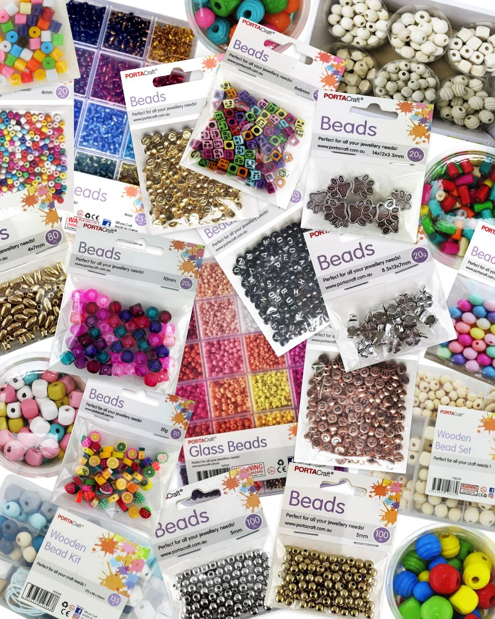 Let's face it - life is better with beads. Bring your jewellery to life with our colourful range of iridescent, multicolour and silver beads.
Order now!