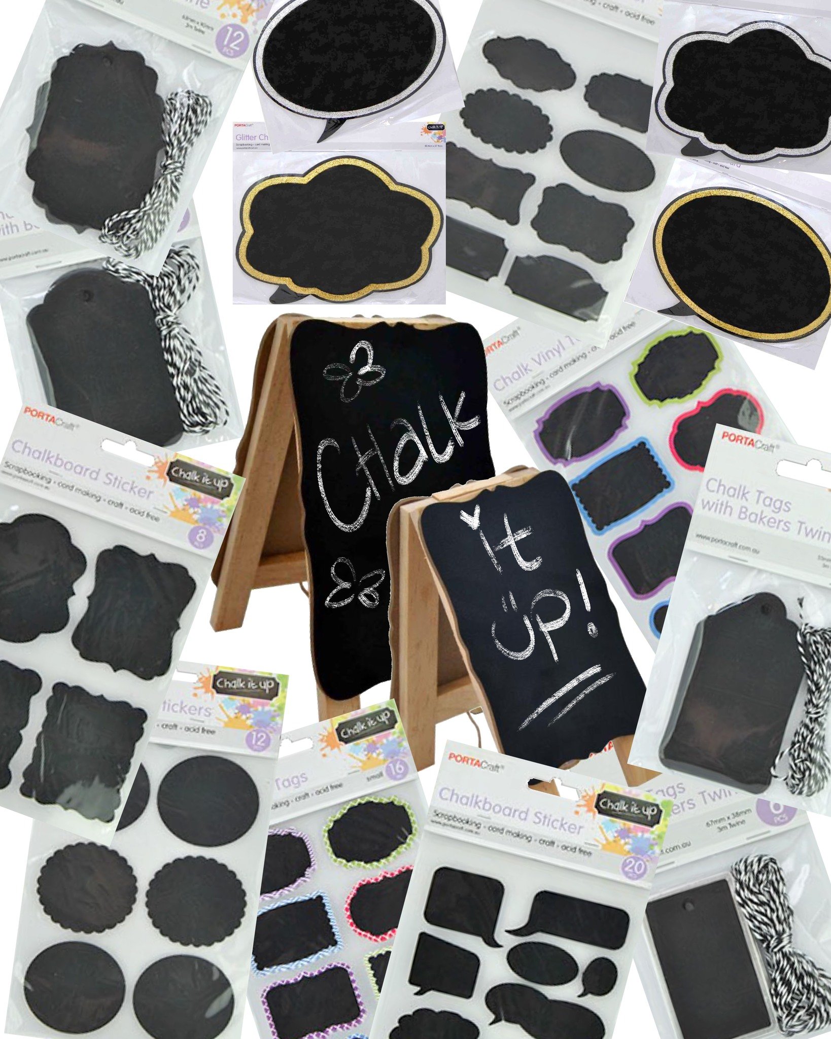 D.I.Y. chalkboards, stickers and tags for home decor, signage, kids activities and custom art🤗New stock just arrived👀

#chalkboards #craft #stickers #create #make