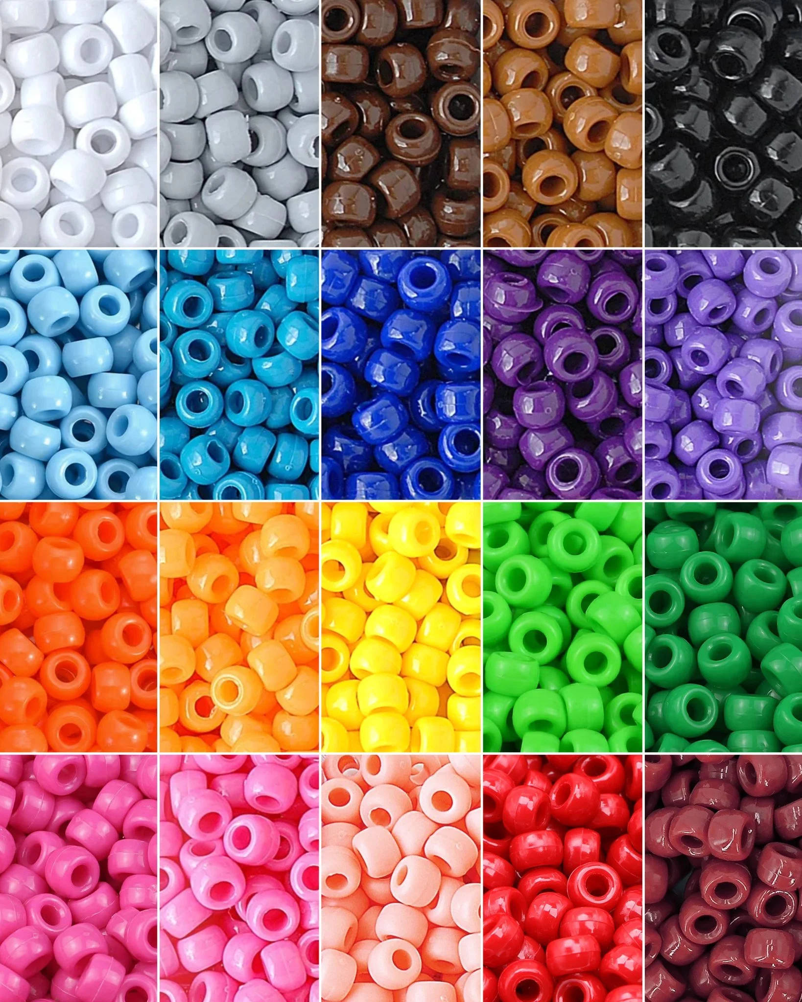 For crafts, jewellery, hair braiding, keychains and much more in all the colours of the rainbow🌈 Order your pony beads today!🔴🟠🟡🟢🔵🟣⚫️⚪️🟤

#ponybeads #craft #make #create