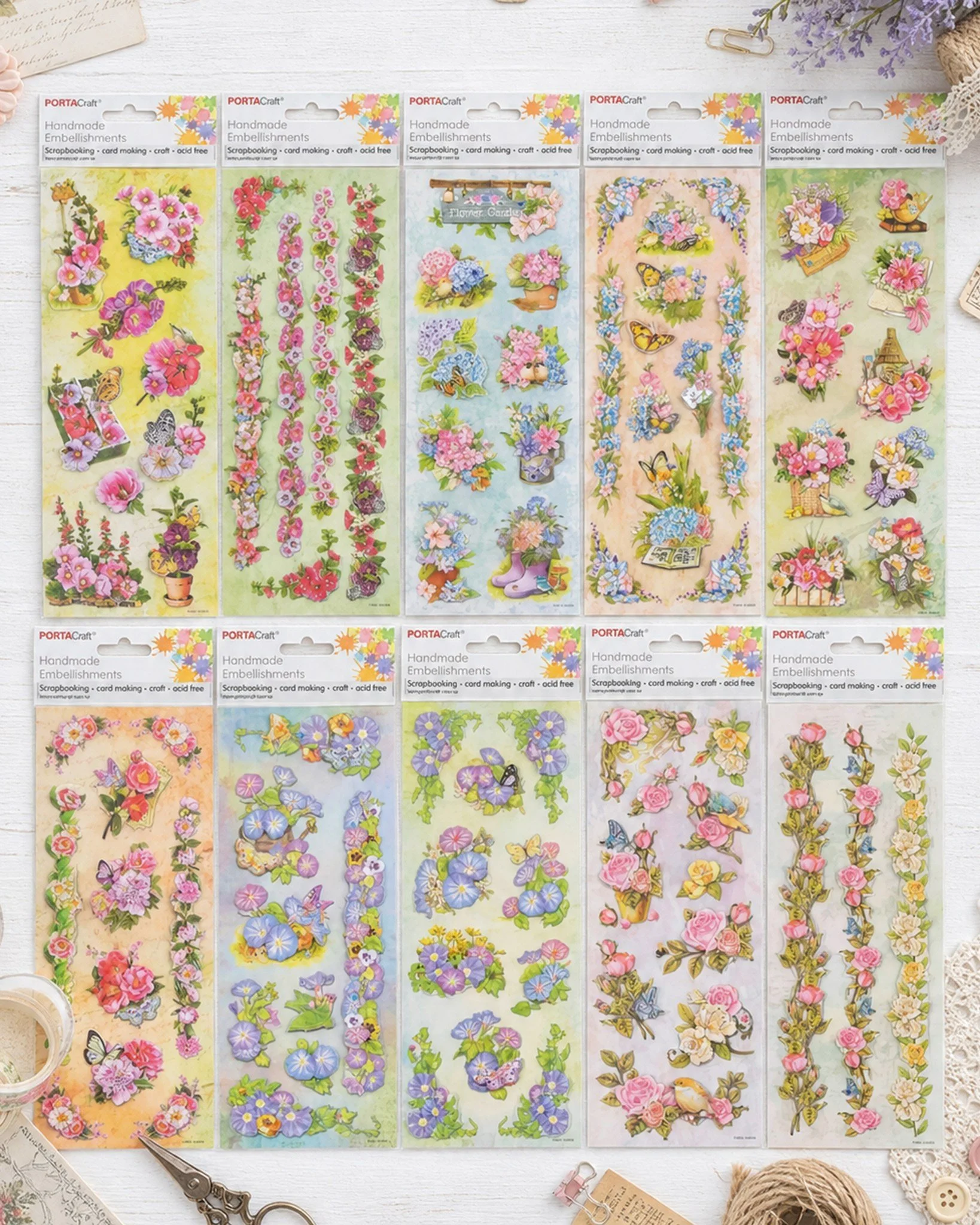 ✨ Let your creativity bloom! ✨

Transform your scrapbooking, journaling, and DIY craft projects into something truly magical with these beautiful handmade embellishments 🌸🦋 From delicate florals to charming vintage details, every piece is designed 
