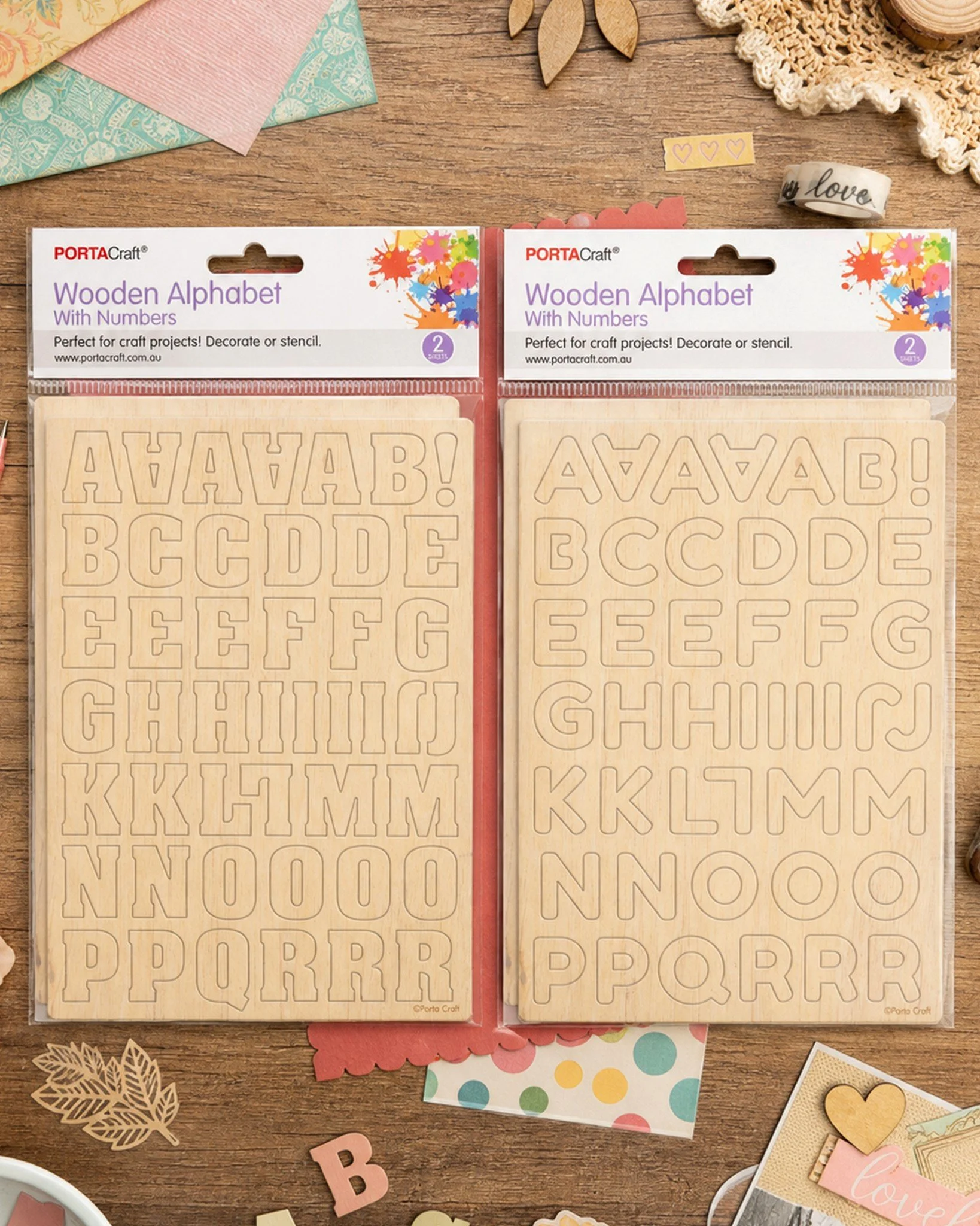 ✨ Spell out your creativity with our Wooden Alphabet with Numbers set! ✨

Perfect for scrapbooking, DIY crafts, school projects, classroom displays, card making, party d&eacute;cor, and creative presentations. 🎨✂️📚
Paint them, decorate them, stenci
