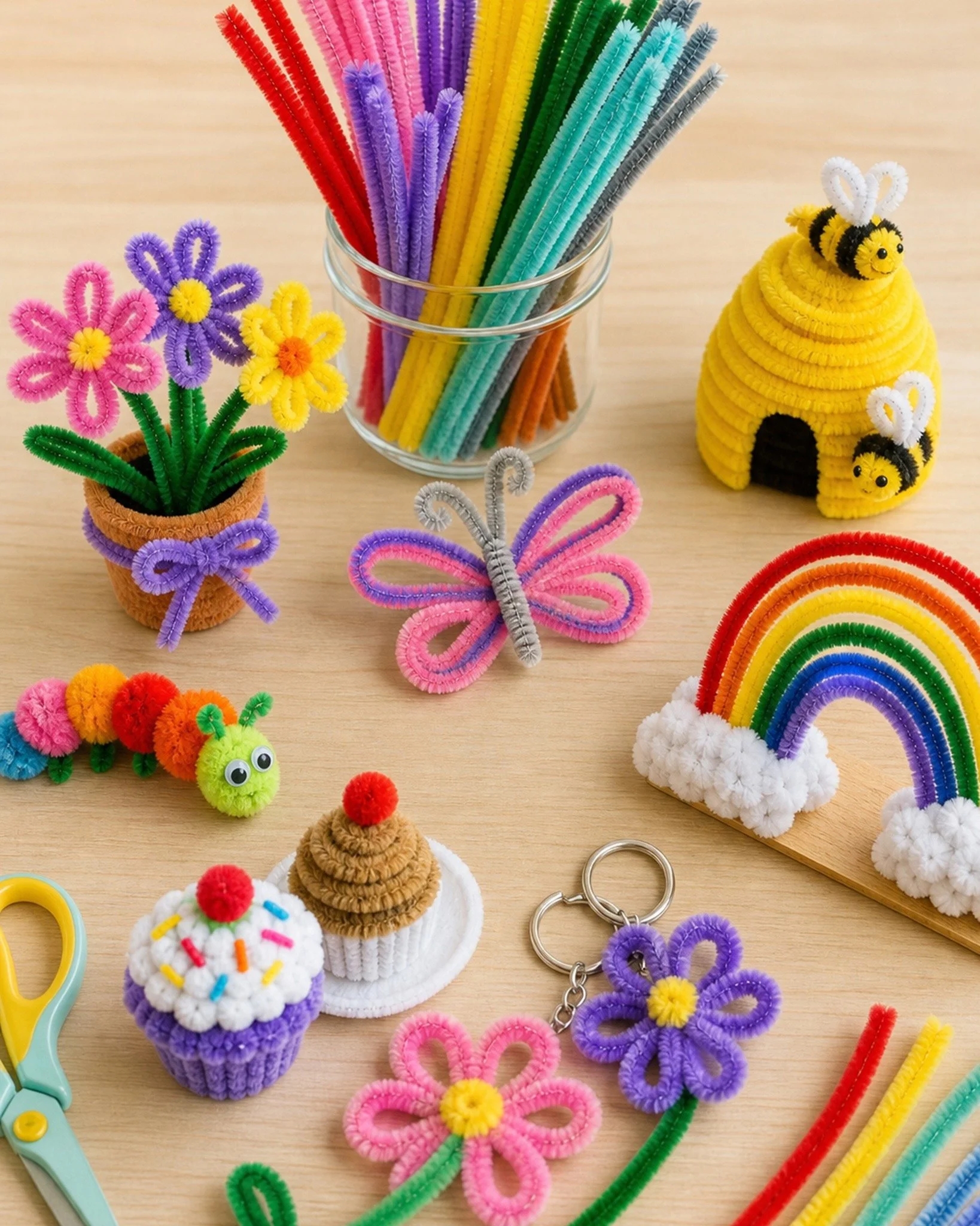 🌈✨ Twist, Bend &amp; Create with Porta Craft Chenille Sticks! ✨🌈

Let your imagination run wild with our colourful Chenille Sticks! Perfect for endless arts &amp; crafts, these versatile craft essentials can be twisted and shaped into flowers, anim