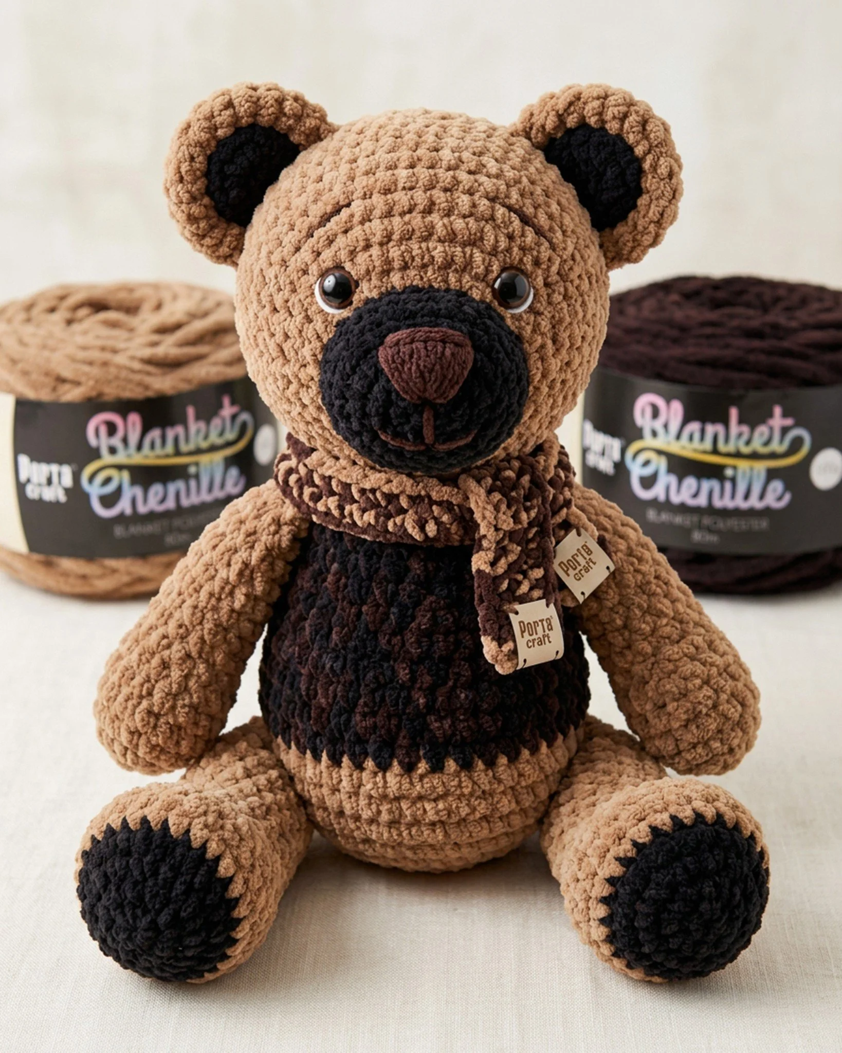 🧸✨ Wrap your creations in softness with Porta Craft Blanket Chenille Yarn!

Whether you're crocheting adorable teddy bears, cuddly plush toys, cosy blankets, or soft home d&eacute;cor, Blanket Chenille Yarn is the perfect choice for creating project