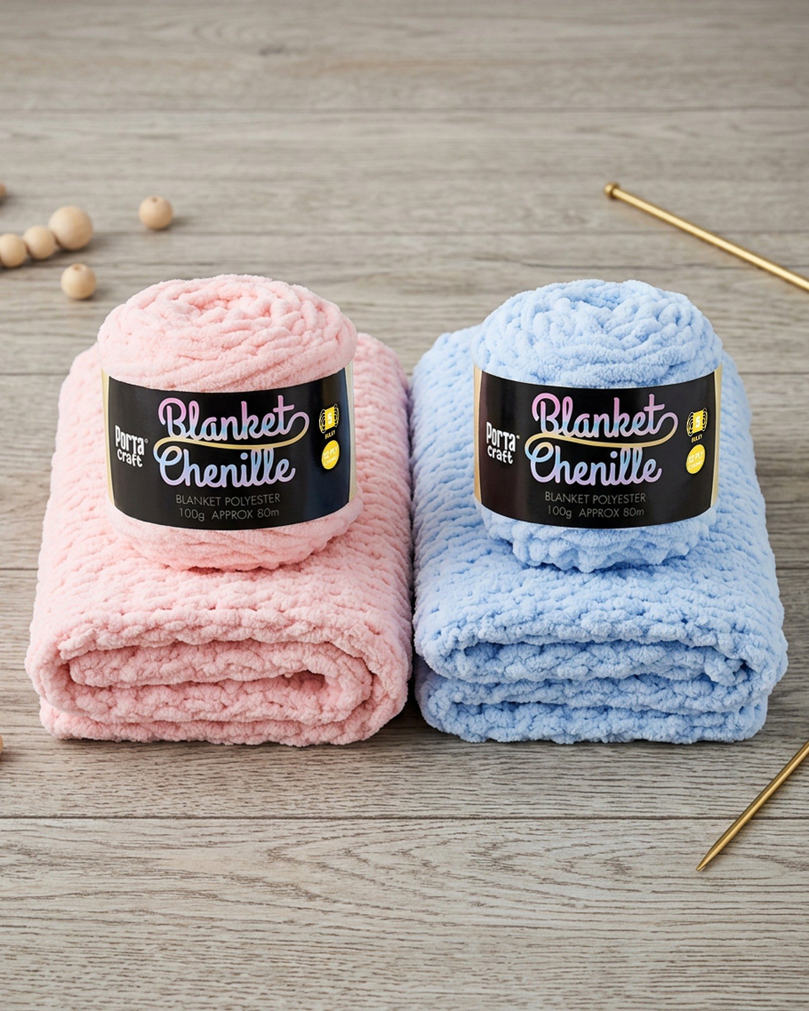 💖💙 PINK OR BLUE? WHICH ONE IS YOUR FAVOURITE? 💙💖
Get cosy and creative with Porta Craft Blanket Chenille Yarn! 🧶✨
Soft, fluffy and perfect for creating beautiful handmade projects, this gorgeous chenille yarn is ideal for cosy blankets, baby bla