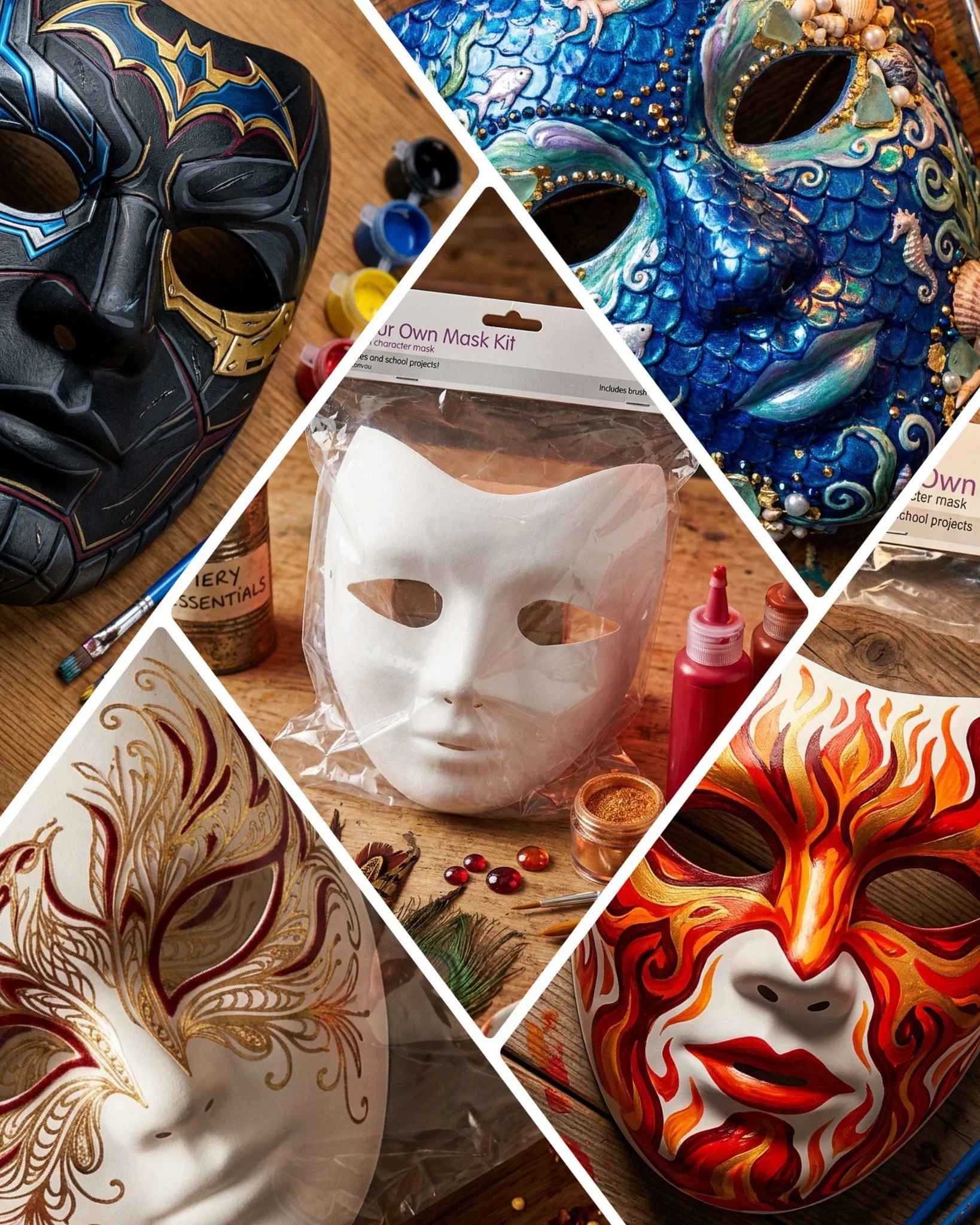 🎭 PAINT YOUR OWN MASK! 🎨✨
Let your creativity take centre stage! 🌟 Create your very own unique mask with the Porta Craft Paint Your Own Mask Kit &mdash; a fun and creative activity for kids and craft lovers!

🎨 Includes a mask, brush &amp; paints