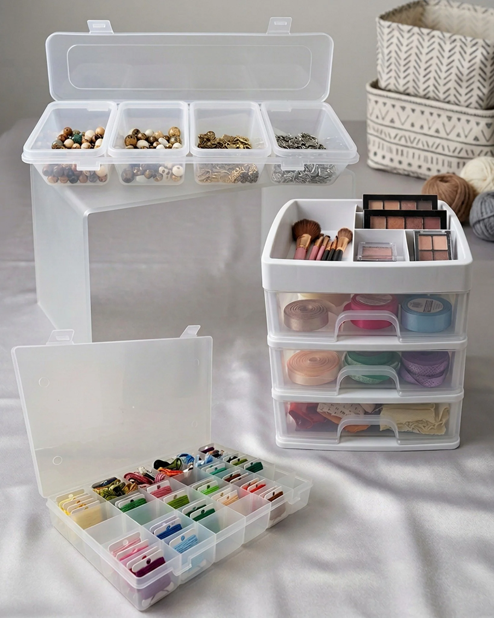 ✨ STORAGE ORGANISERS &mdash; TIDY UP YOUR CRAFT SPACE! ✨
Keep your craft supplies, beads, jewellery accessories, ribbons, embellishments and little bits neatly organised! 🧵💎✂️

With different types of Storage Organisers available, there&rsquo;s a h