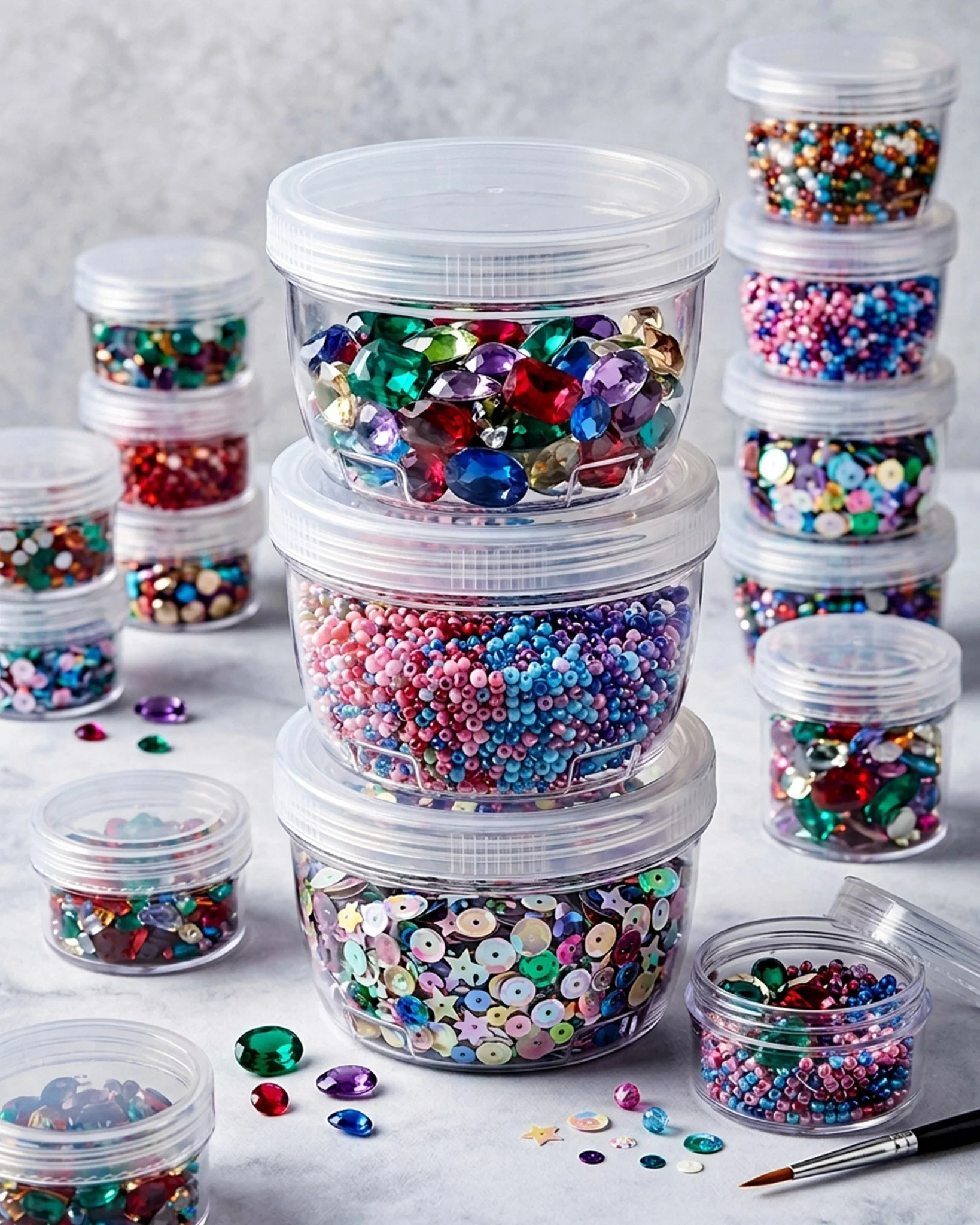 ✨ Stack, Lock &amp; Stay Organised! ✨
Keep your craft supplies neat, tidy and easy to find with Porta Craft Stack &amp; Lock Containers! 🧵💎✨

Perfect for storing beads, sequins, gems, buttons, jewellery-making supplies and all your little craft ess