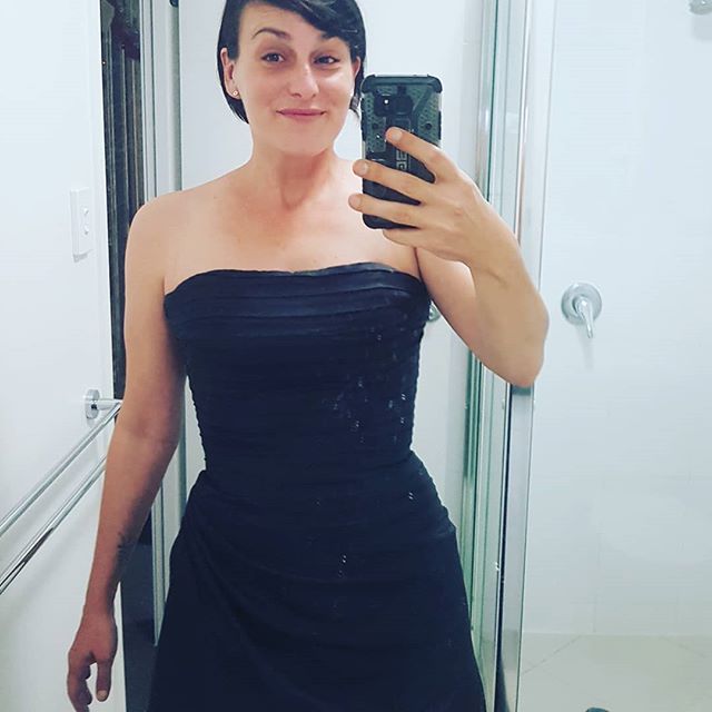 That feeling when you try on a gown you last wore in your late 20's, 13 years ago... And you hands-down own it. #doingmy40slikeaboss #shittyensuiteselfie #nomakeup #asusual

#creativore #cleanmirror #fluffonmirror #designer #couldhavephotoshoppedthef