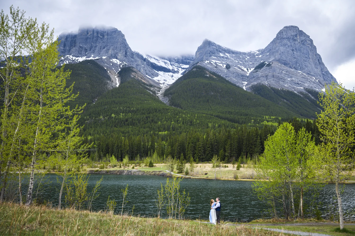 Karen and Todd's canmore wedding at Quarry Lake