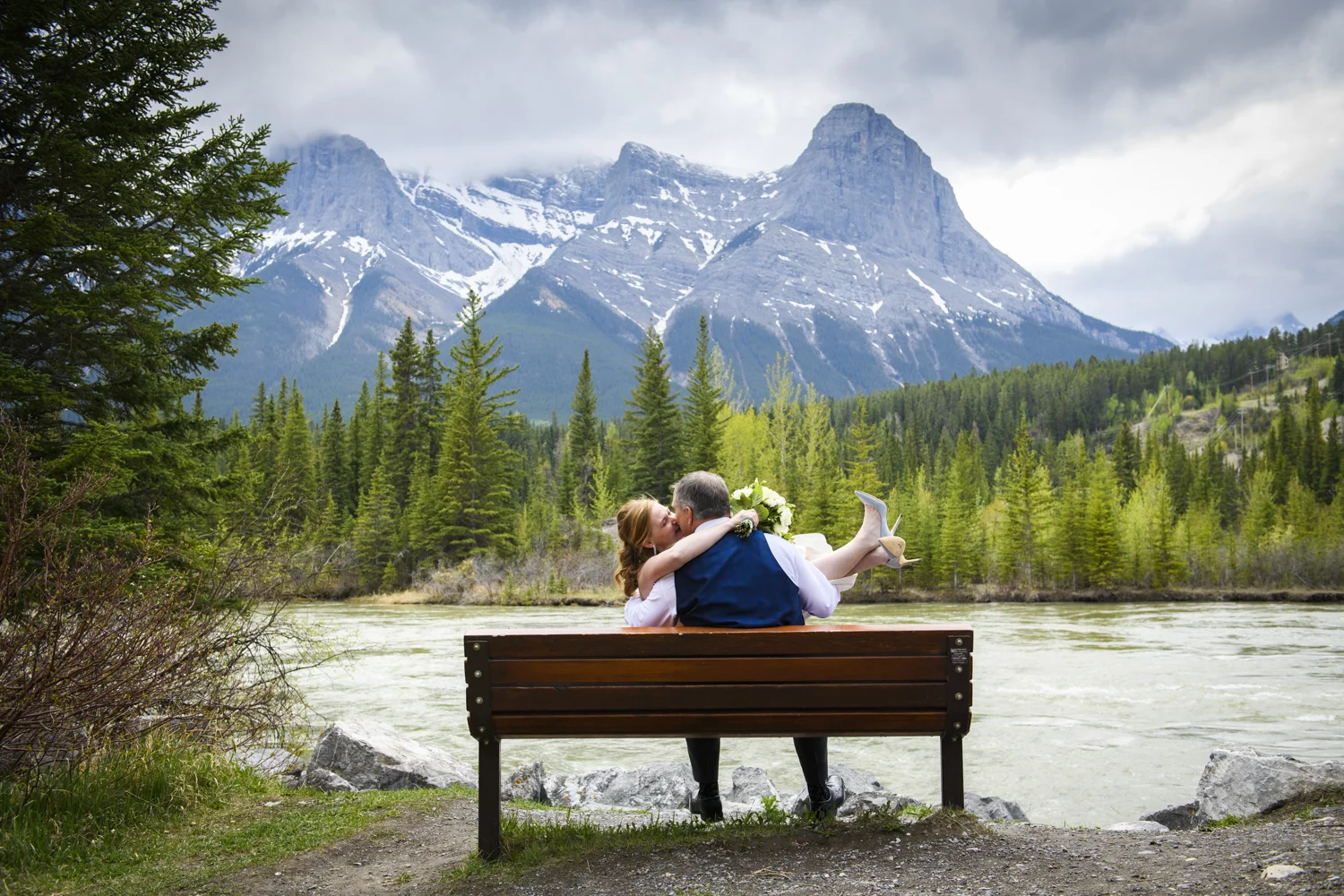 Karen and Todd's canmore wedding