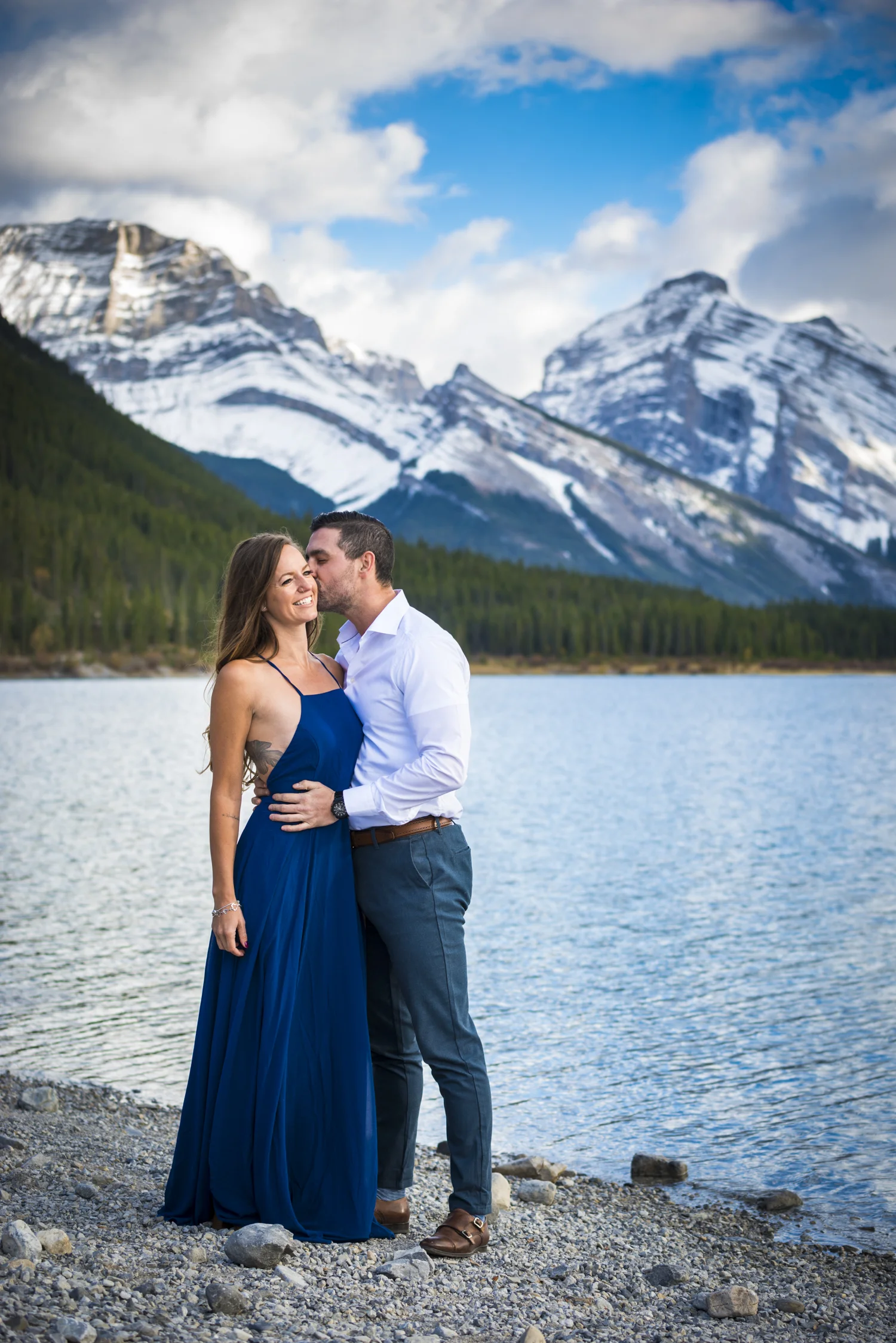 Natasha & Josh's engagement in spray lakes