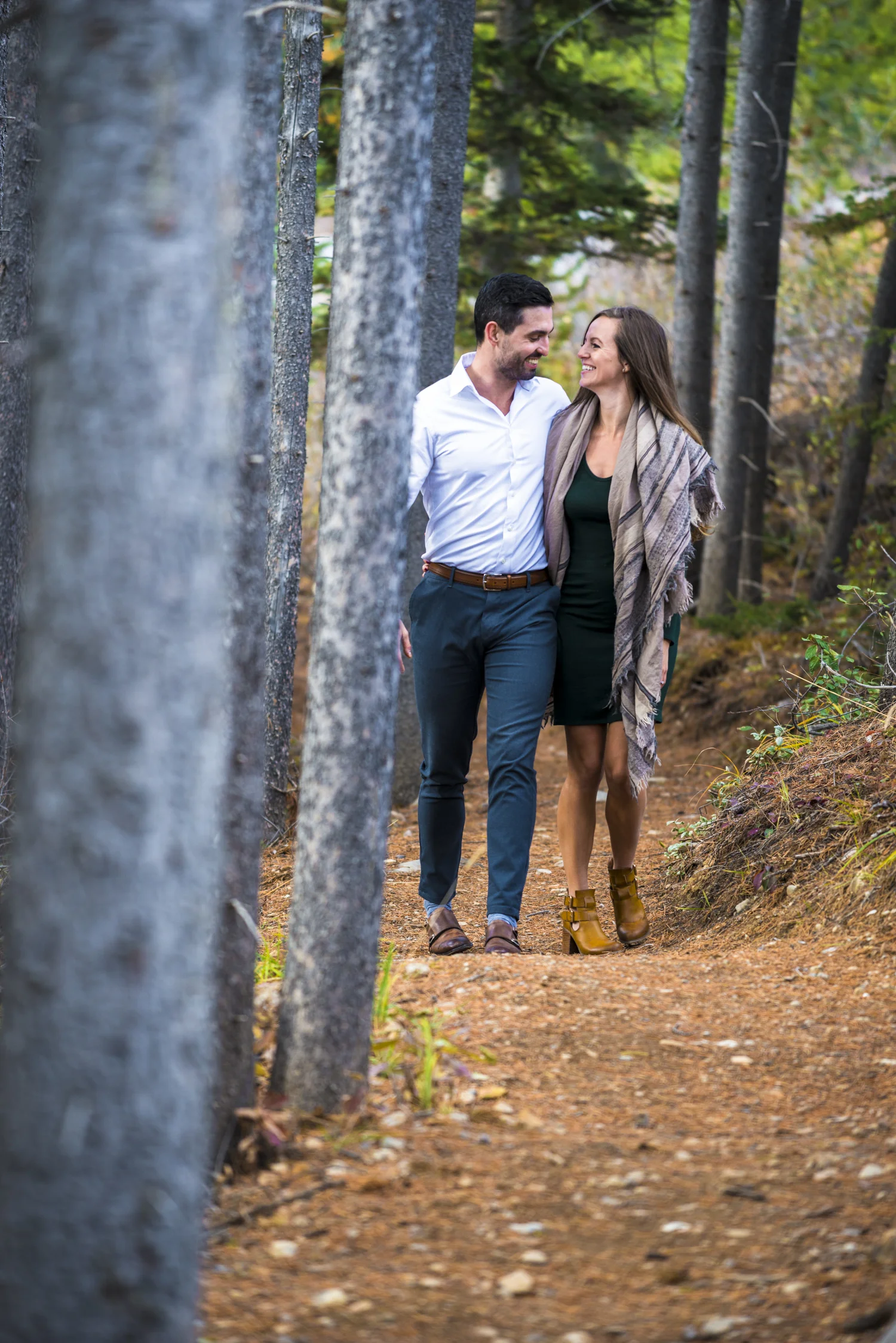 Natasha & Josh's engagement in spray lakes