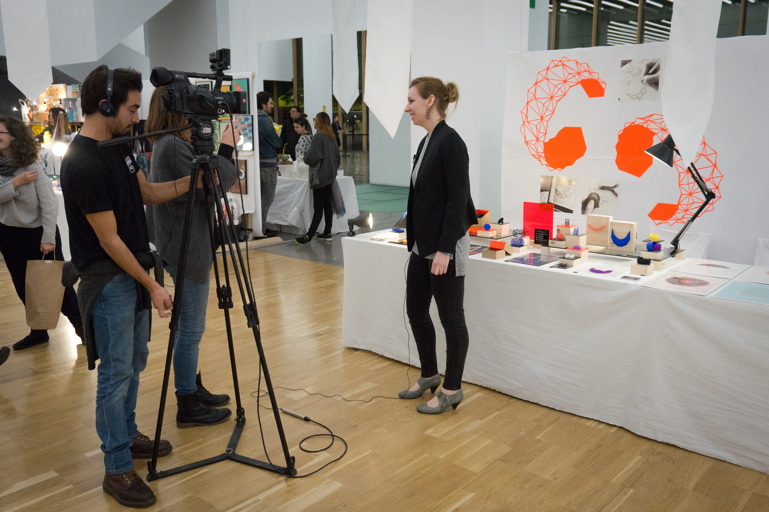 An interview with Barcelona TV 