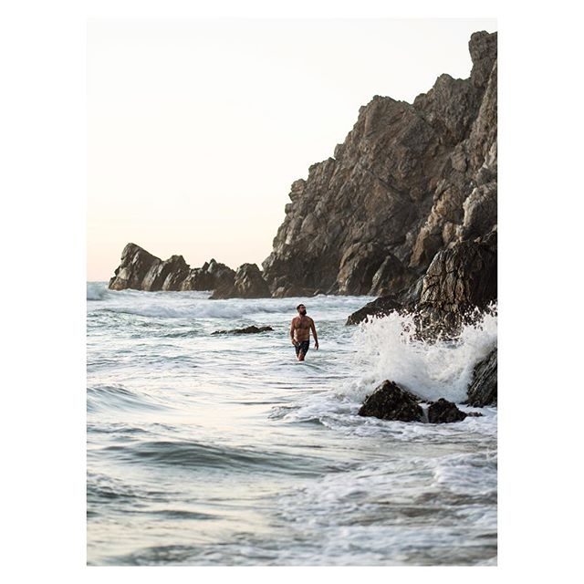 Exploring Todos Santos this week, @thiswildidea and I found some of the best spots yet. Each evening brings in cooler temperatures, surreal light and gnarly waves. Perfect for the last swim of the day.
