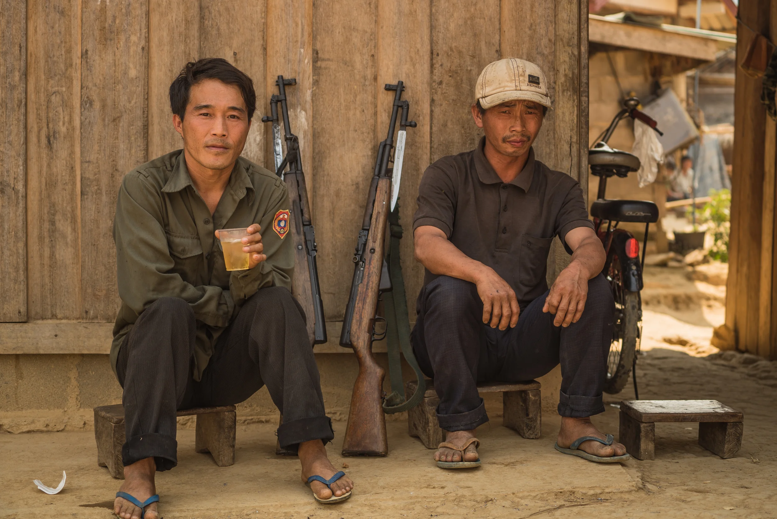 Village Police. Ban Nong Khouay, Laos