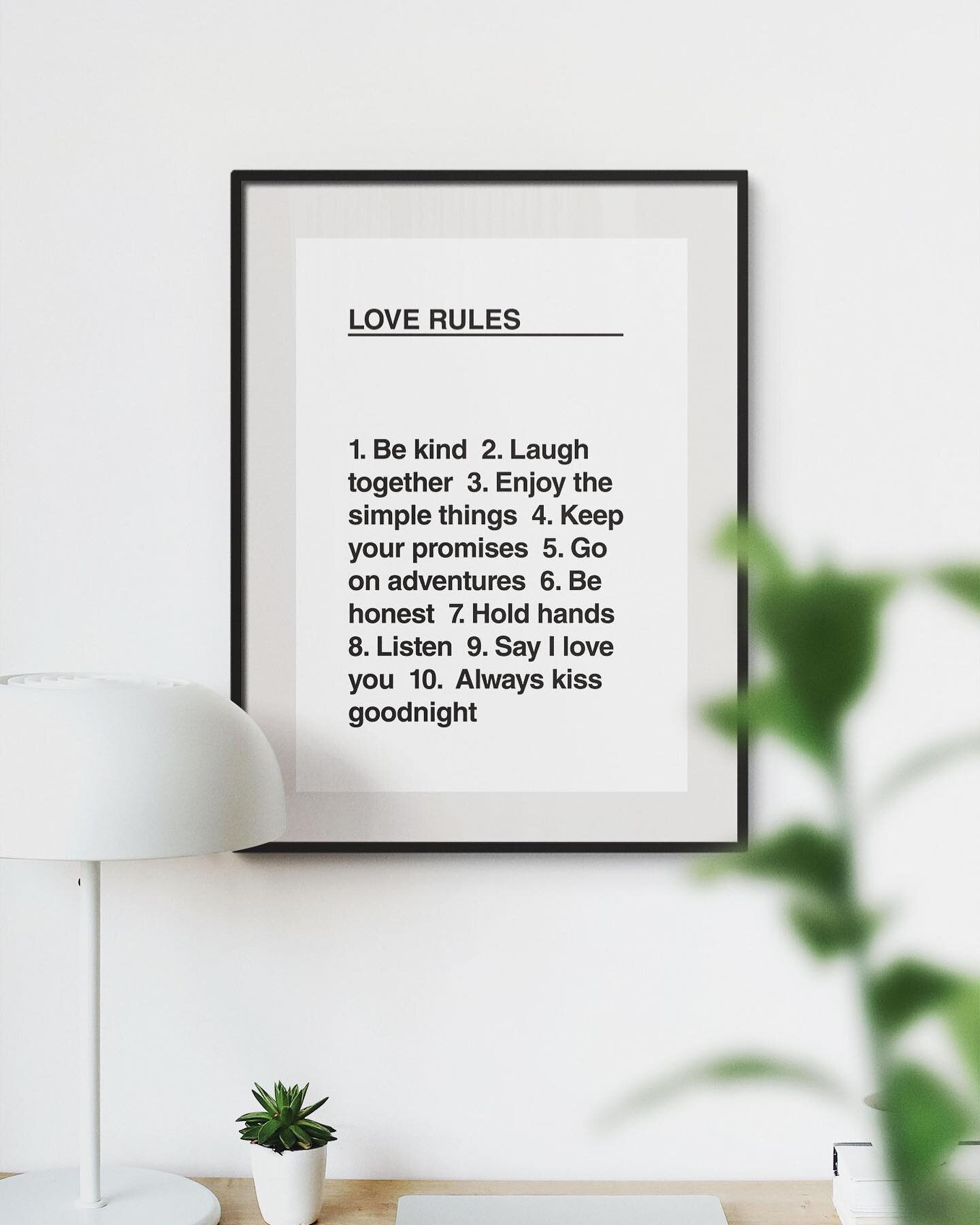 10 simple rules to love by ❤️.