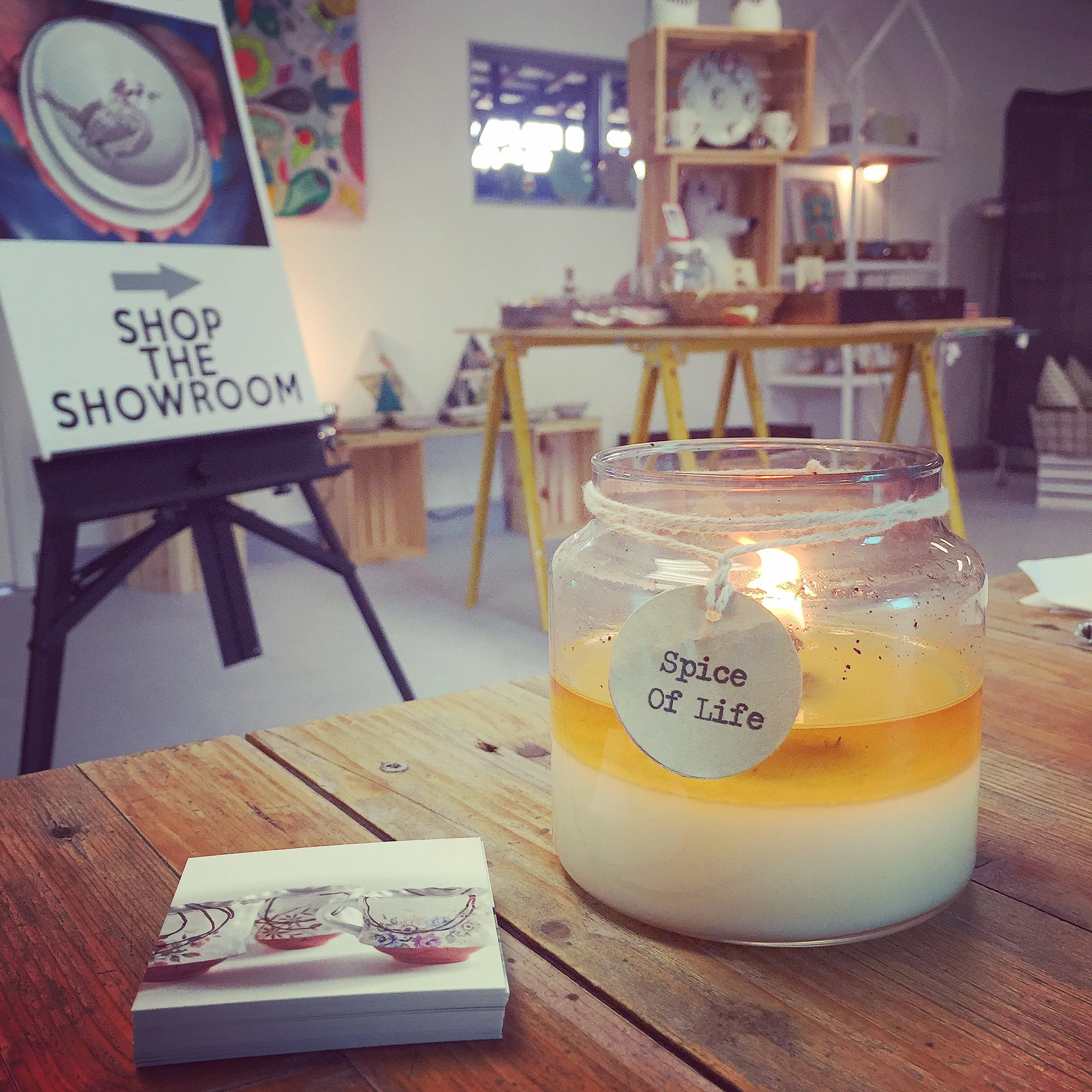 I'm now carrying lots of handmade products from local and regional artisans including these candles from The Refinery in Bainbridge, GA.
