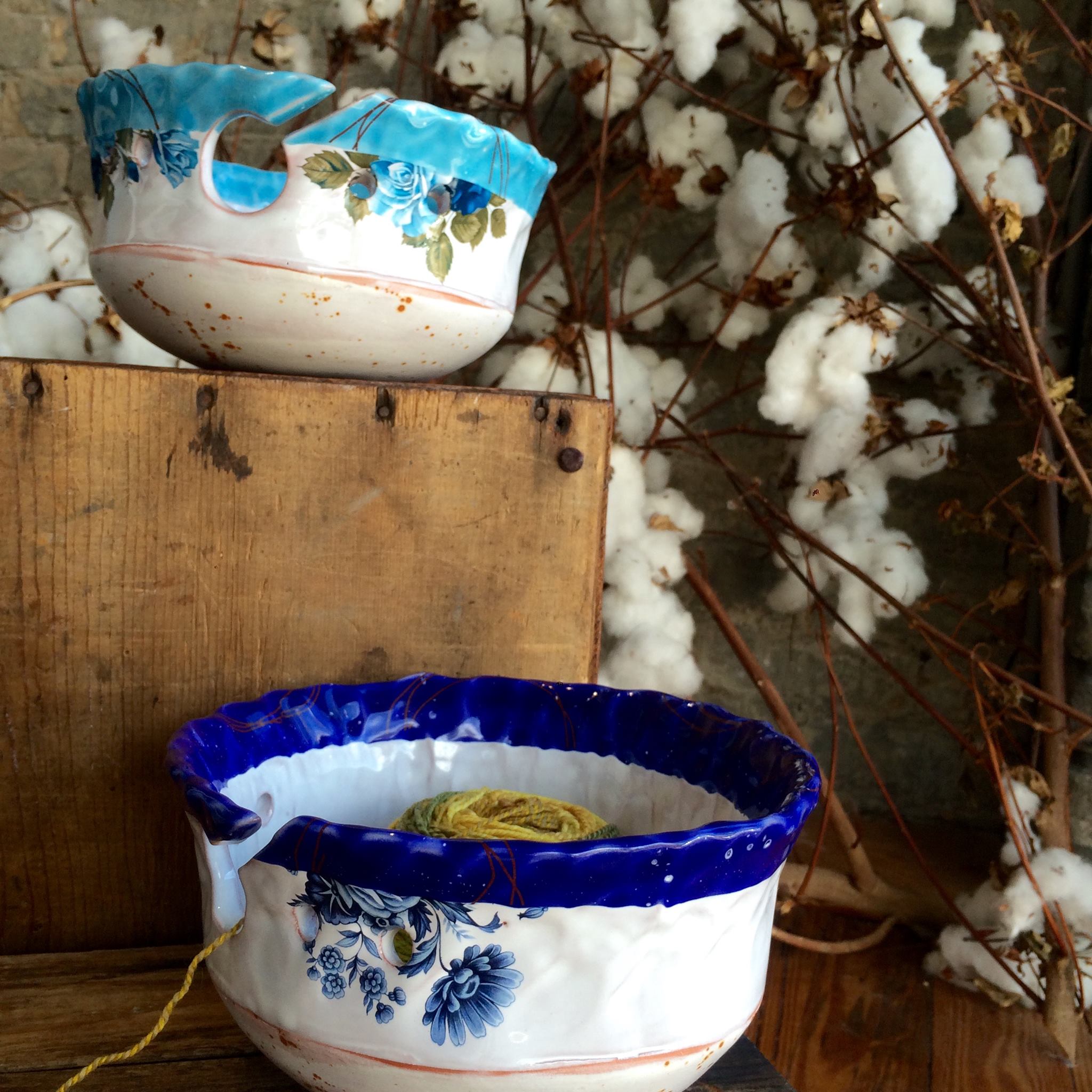 yarn bowls at fuzzy goat