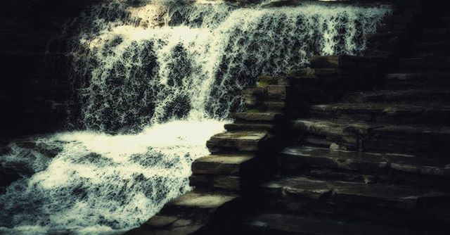 #buttermilkfalls #gh5 #photography #fineartphotography #fineart #landscape #waterfall #stairs #contrast #lowkey #photographer #hike #hiking