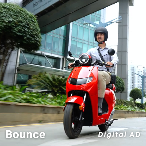 Bounce digital ad by Visual Entity