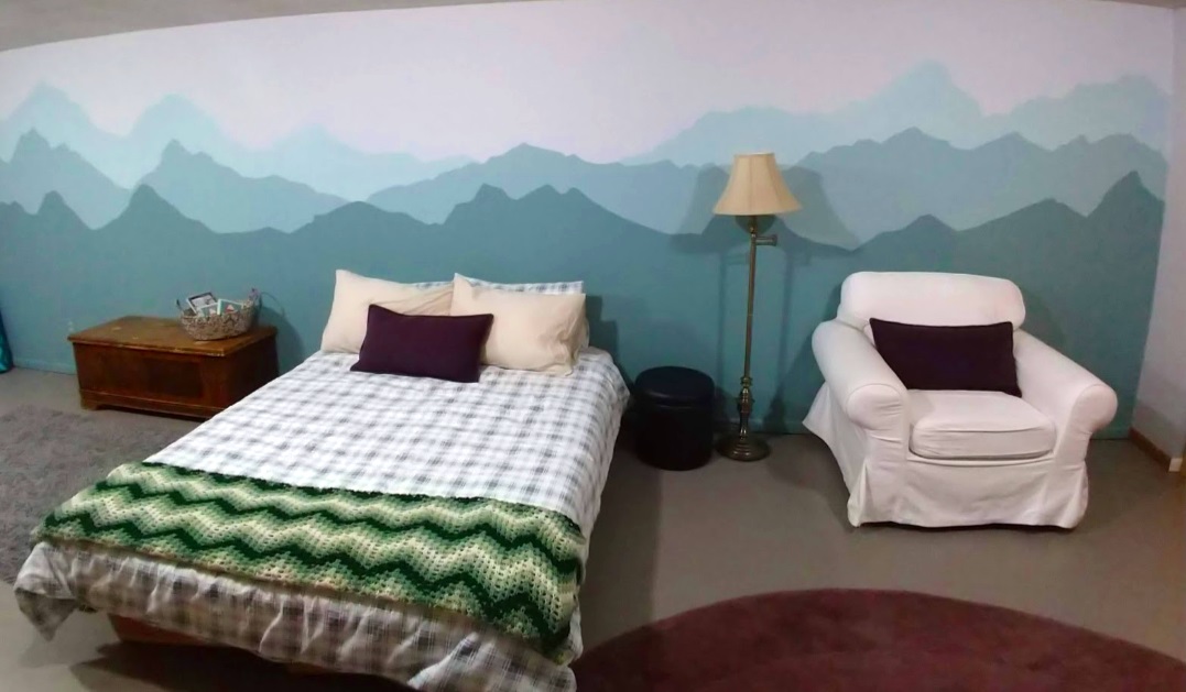 BnB Northwest Mountain Range Mural