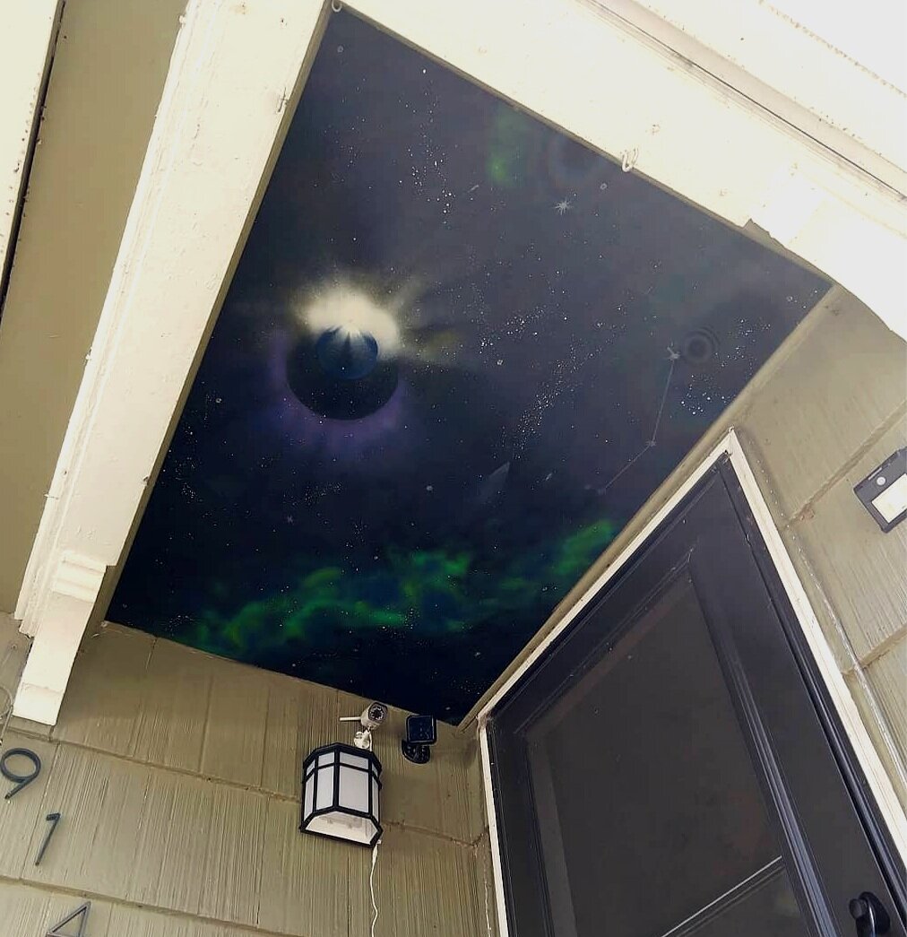 Outer Space Entryway Mural