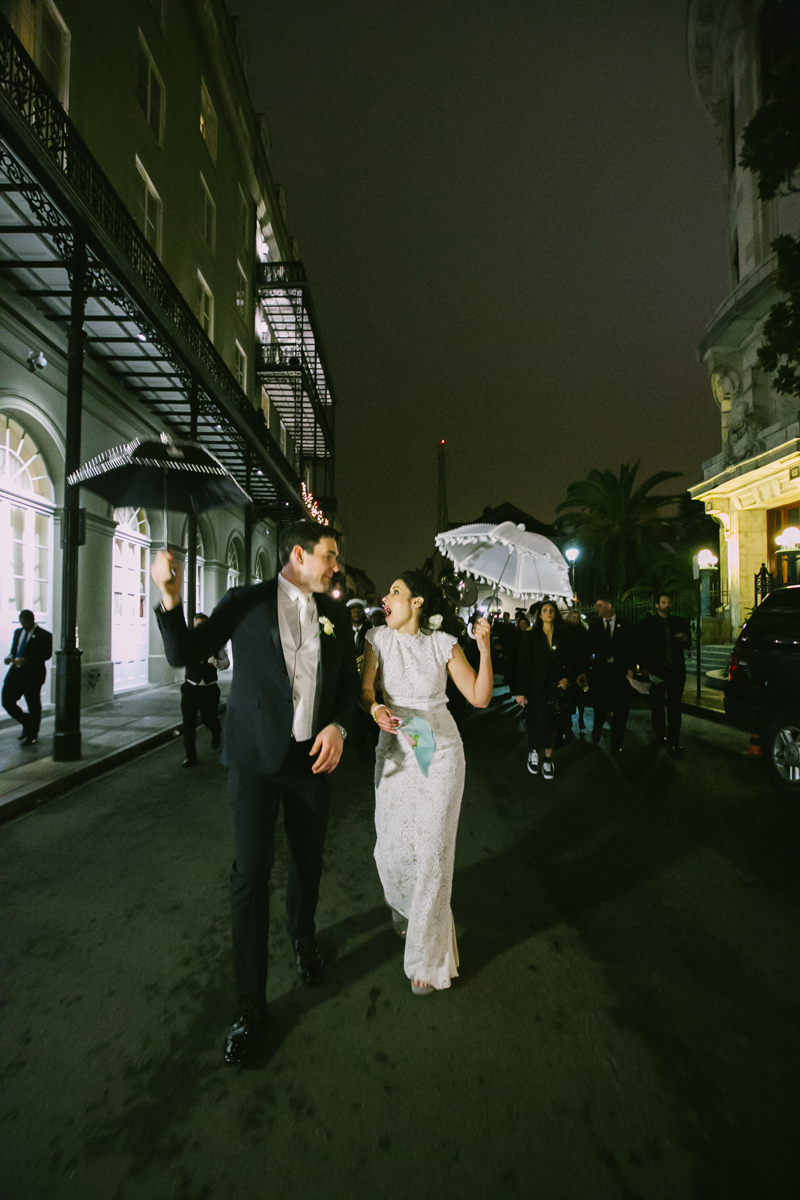 New Orleans wedding photographer second line