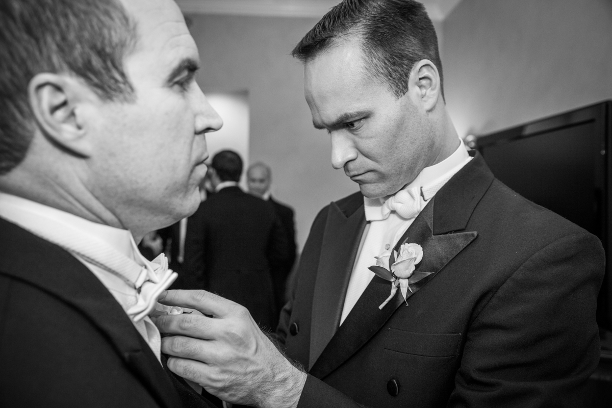 Groom getting ready Waldorf Astoria