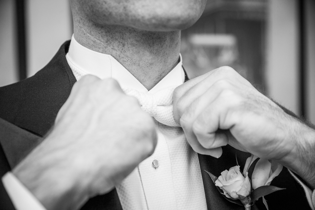 groom getting ready Waldorf Astoria Roosevelt