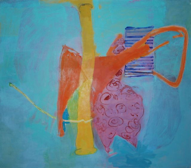 Entangled, acrylic on canvas, 42" x 48", 2014