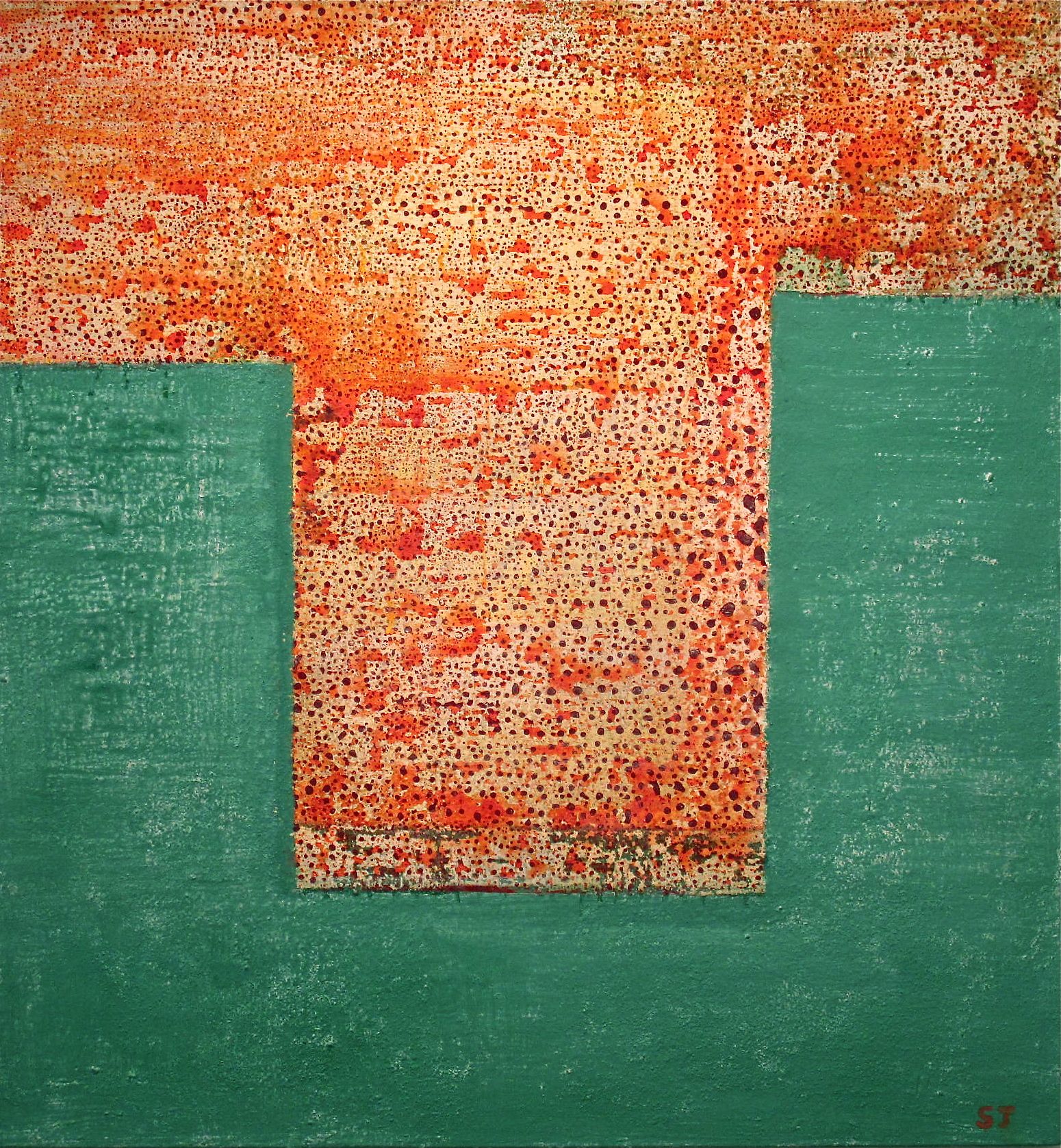 Suejin Jo, Orange Tide, 30 x 28.jpg