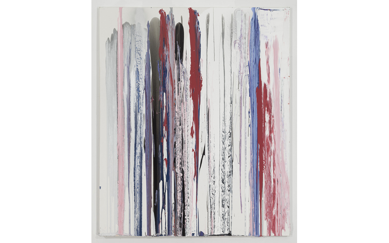 Drips, enamel on canvas, 70" x 60", 2015