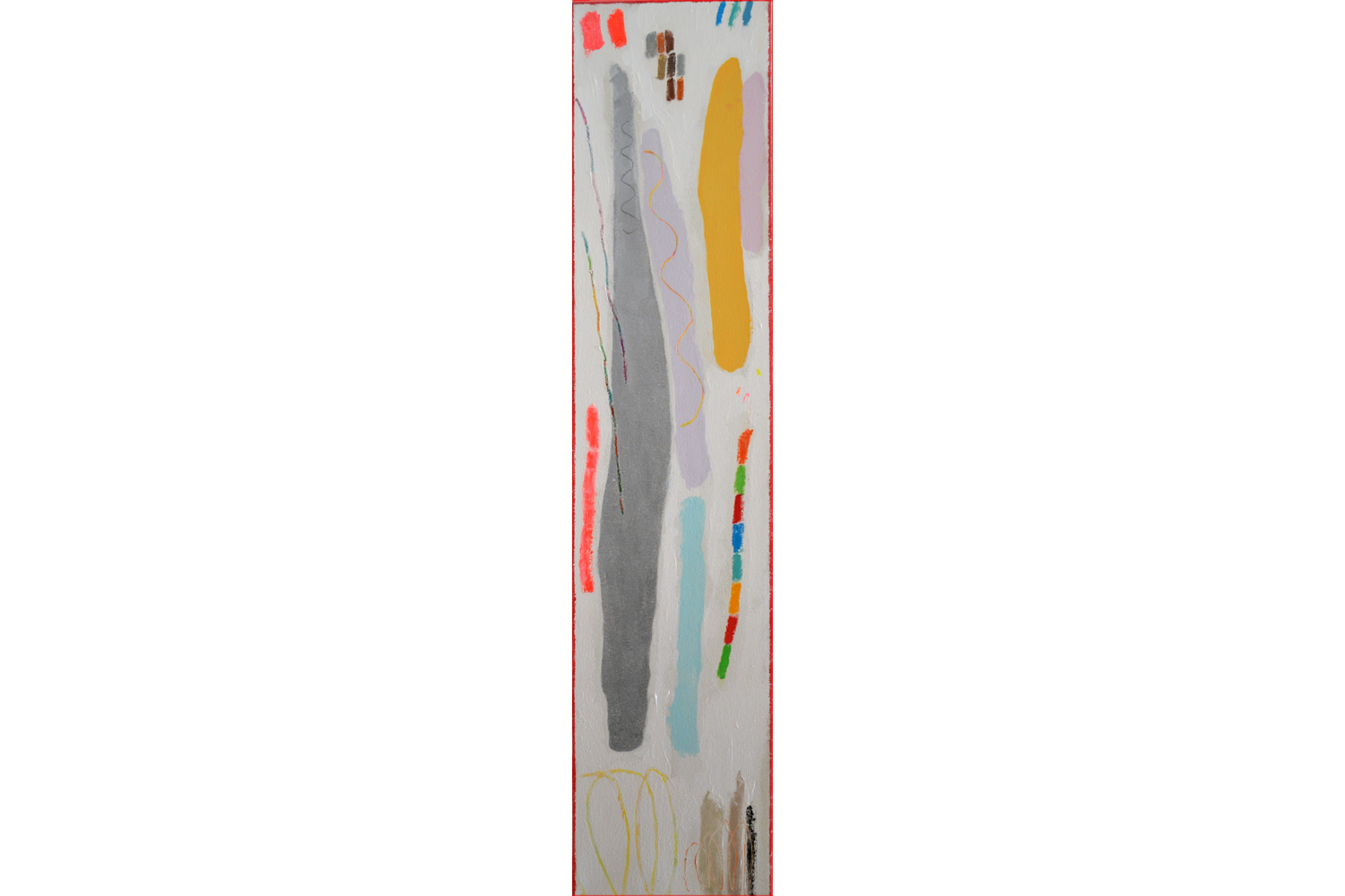 The Shepard's Staff, mixed media on canvas, 36" x 8", 2015