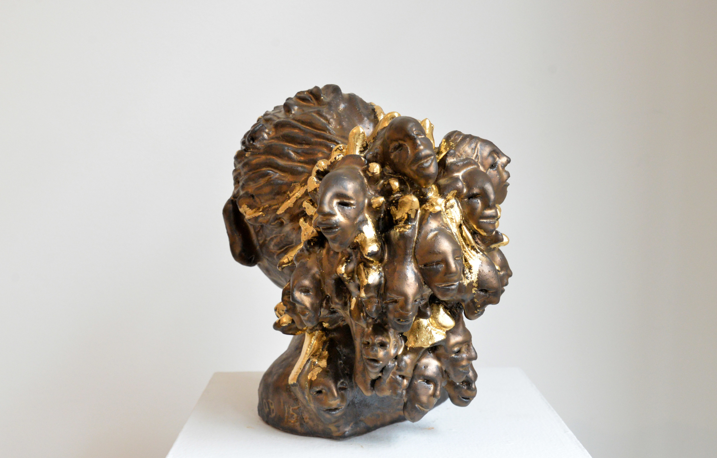 Mother of Thousands, Glazed ceramic, 12” x 11” x 7”, 2015