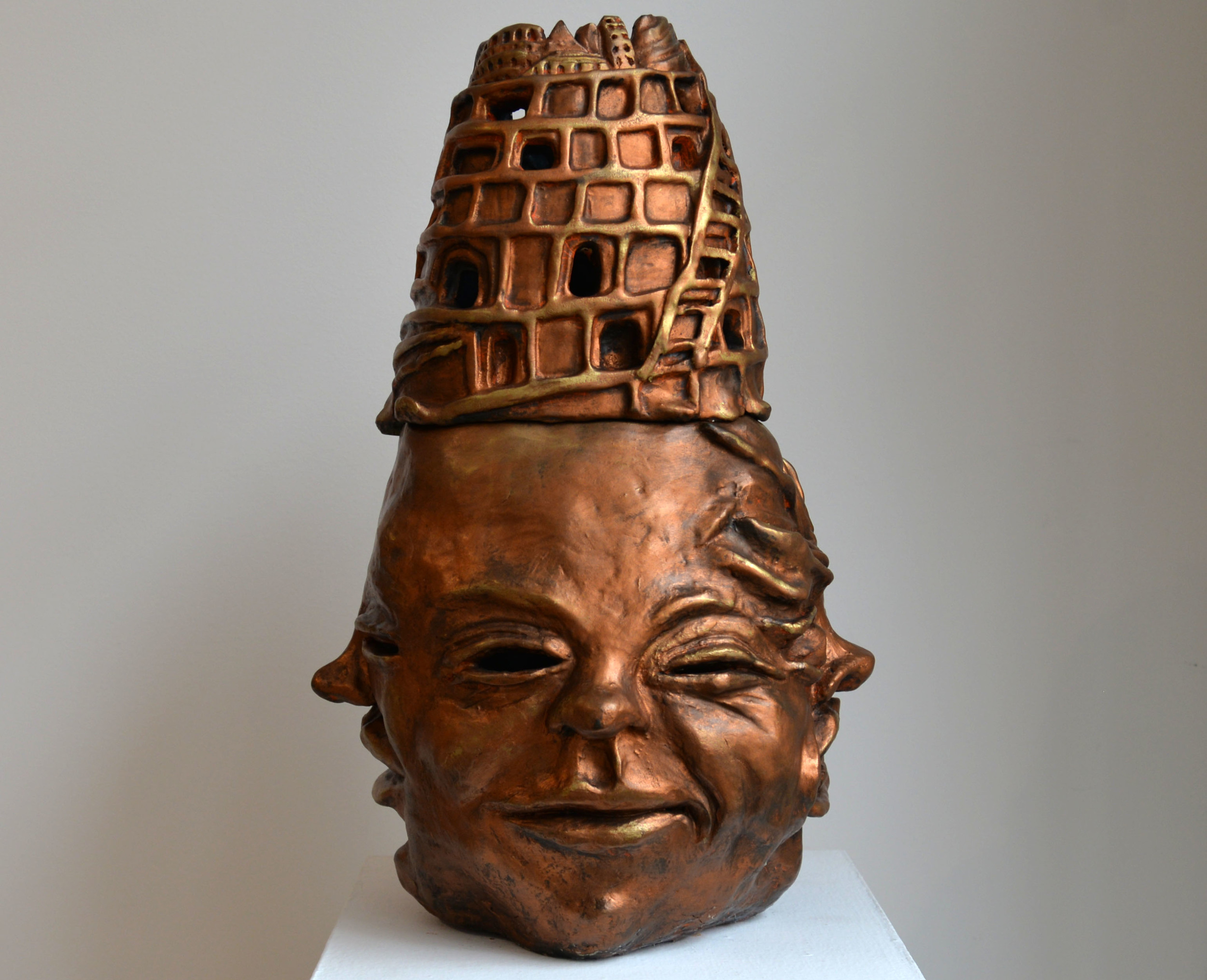 Babel Buddha, Glazed ceramic, 20” x 12” x 12”, 2015