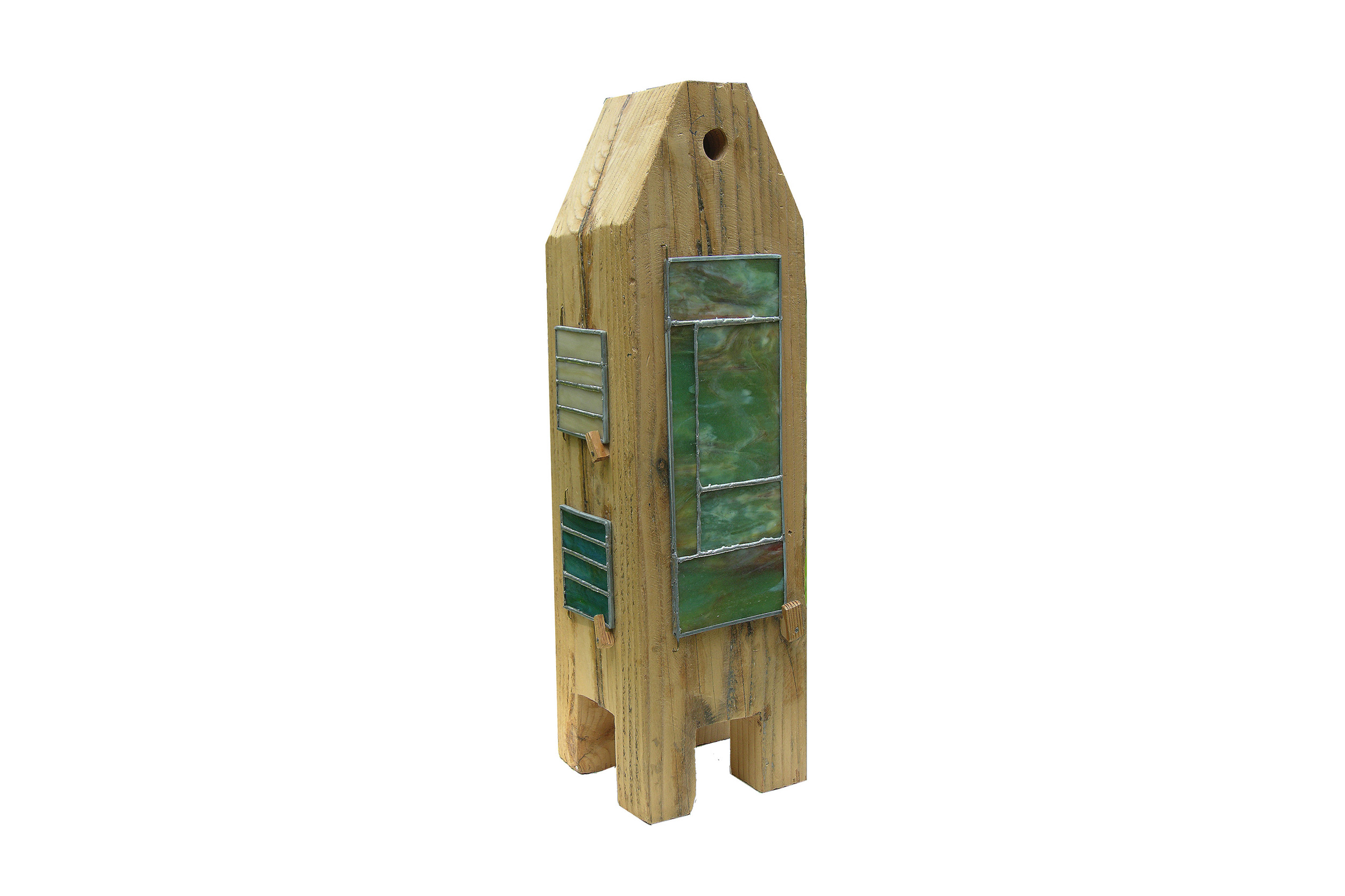 Vashon, Douglas Fir wood with mixed media, 24” x 8” x 8”