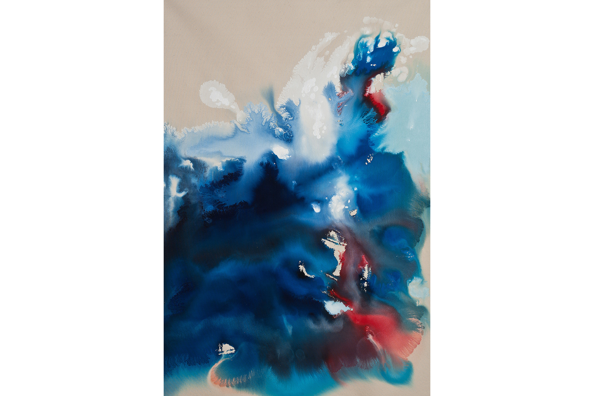 Hanna Seiman Under The Wave 4 PM Acrylic on canvas 48” x 34”, 2016
