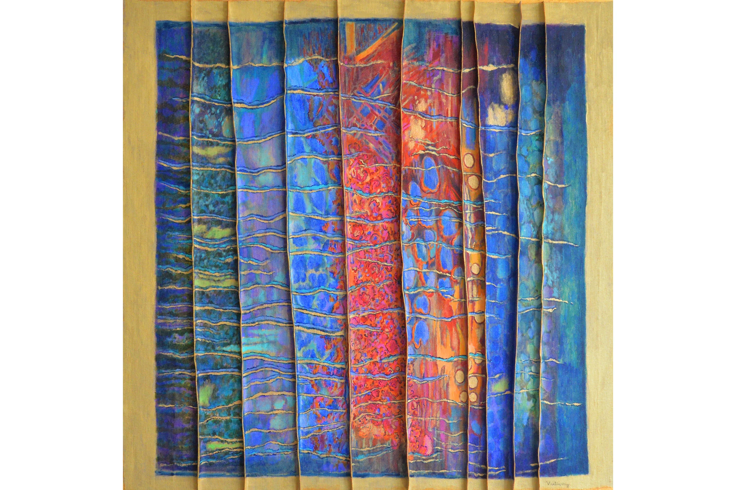 Blossom Verlinsky End of Day Acrylic on linen mounted on canvas 36” x 36”, 2015