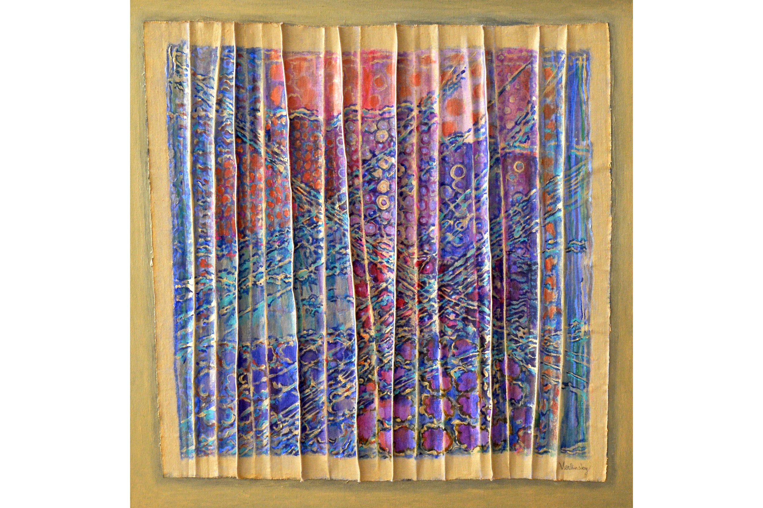 Blossom Verlinsky Twilight Garden Acrylic on linen mounted on canvas 20” x 20”, 2016