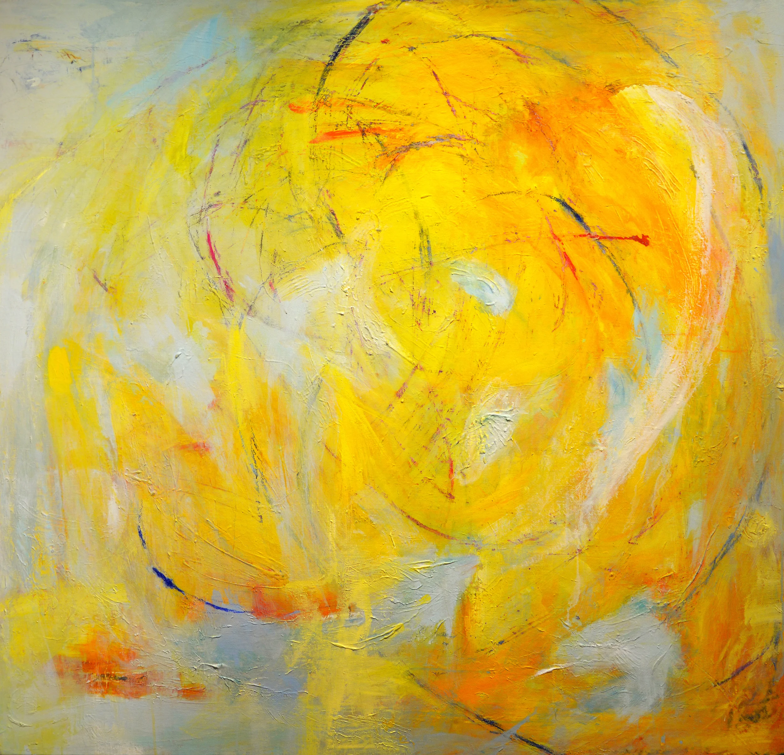 Basia Goldsmith Light Acrylic on canvas 52” x 56”, 2015
