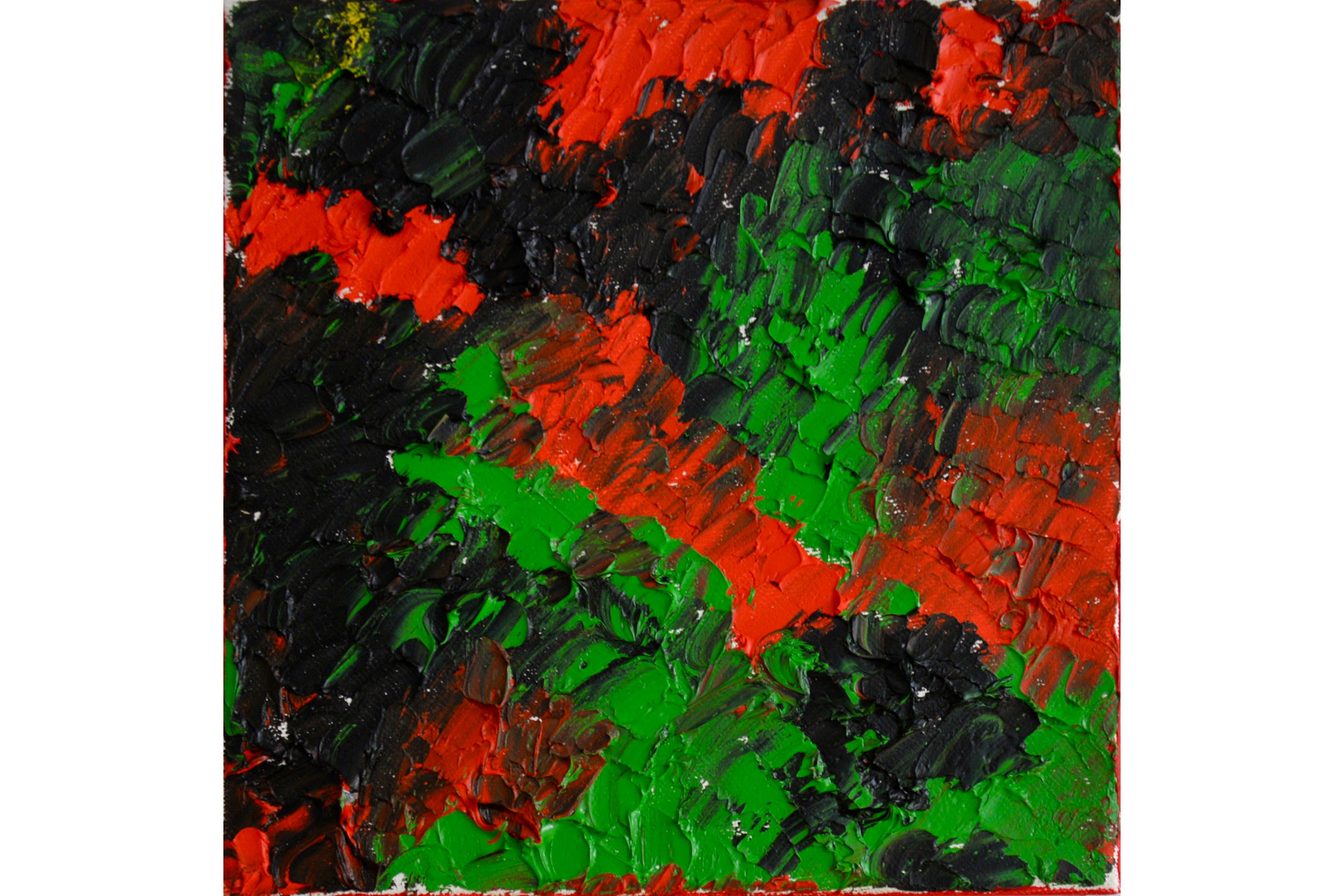 Vera Sapozhnikova, Colors Play 4, Oil on canvas, 8” x 8”, 2016