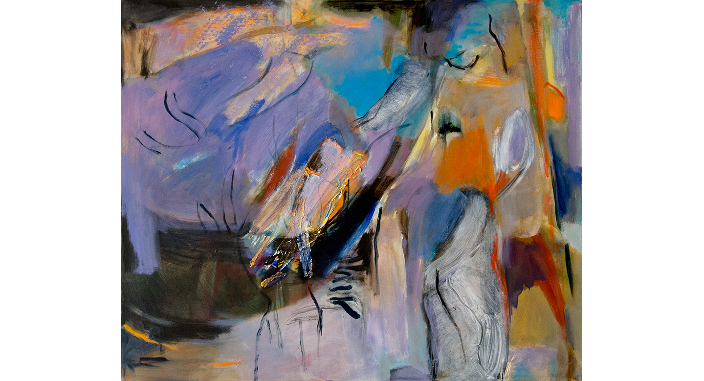Outlander, Acrylic and mixed media on canvas 40” x 48”, 2016