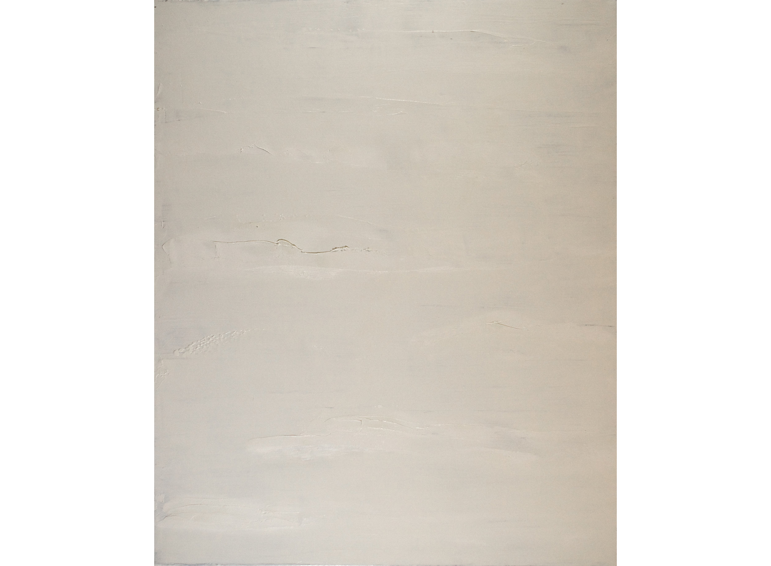 Knifed White, 2015, Oil on Linen, 34x28 inches