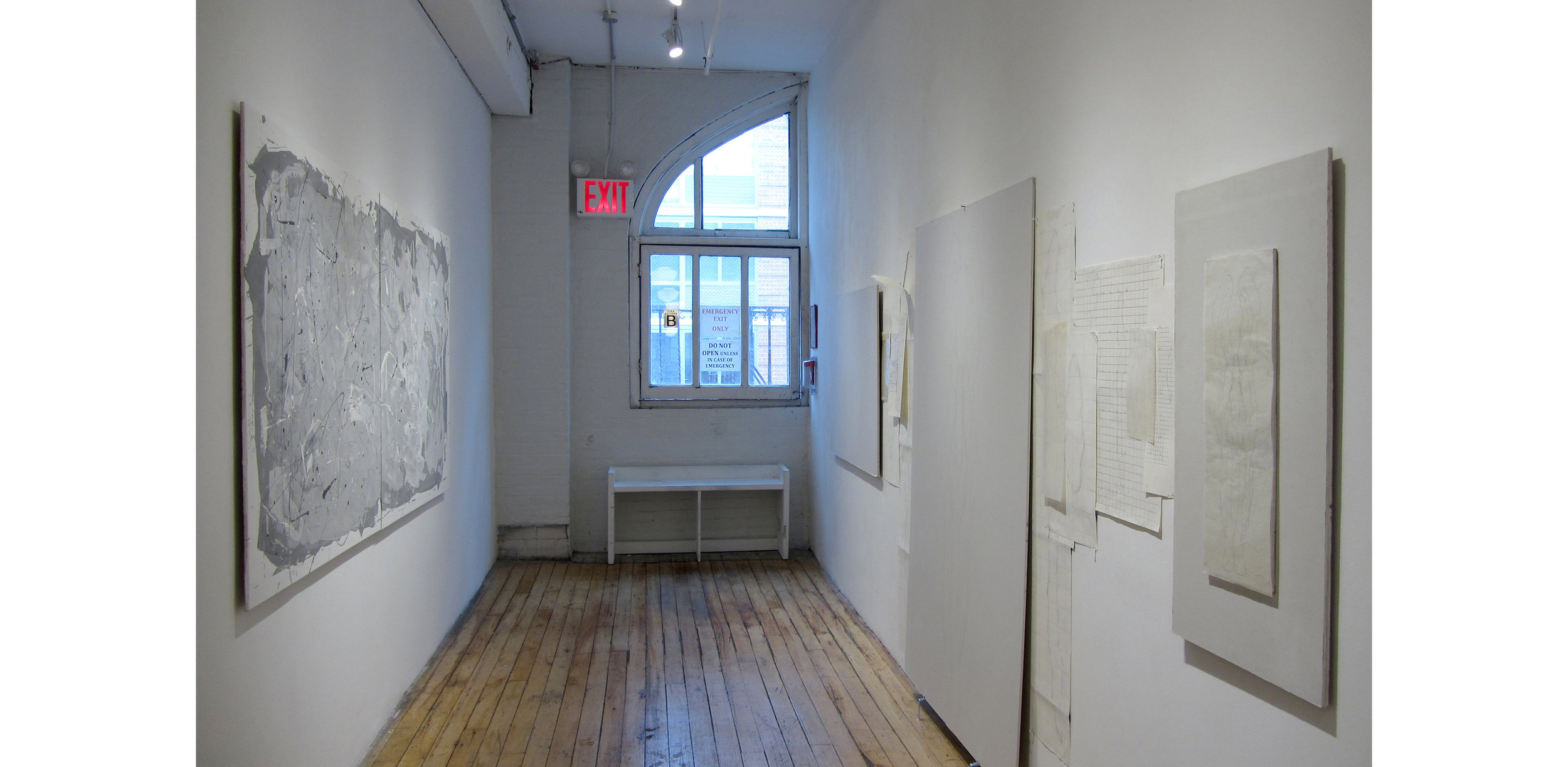 Installation View of On the Wall