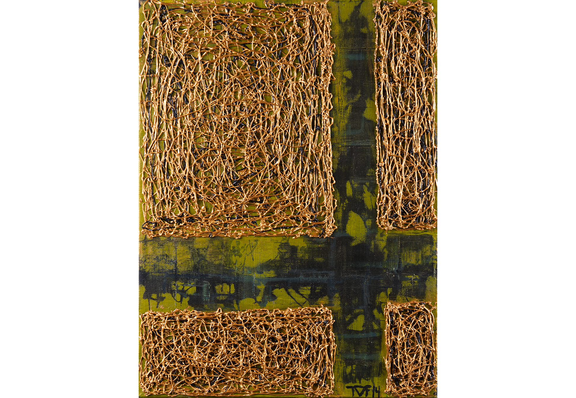 Michael Fair, Dharma, 2016, Acrylic on Canvas, 16 x 12 inches, $250.jpg