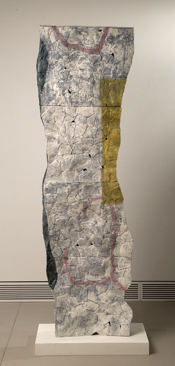 Linda Casbon, Column, ceramic, 8x25x72, 2012.jpg