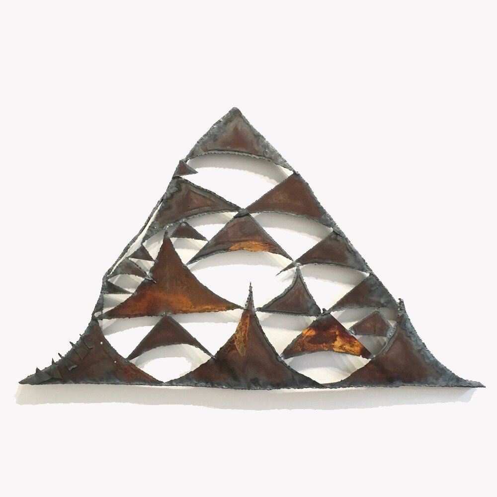 Open Triangle, 46 inches x 31 inches x 3″, Steel, 2016.jpg