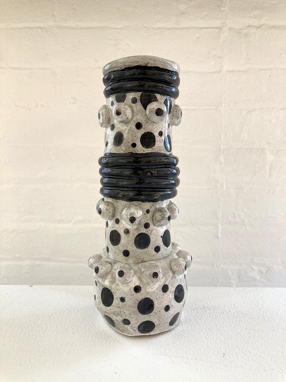 Judy Mauer, Slim dots, 2021, Ceramic Vessel, $300.jpg
