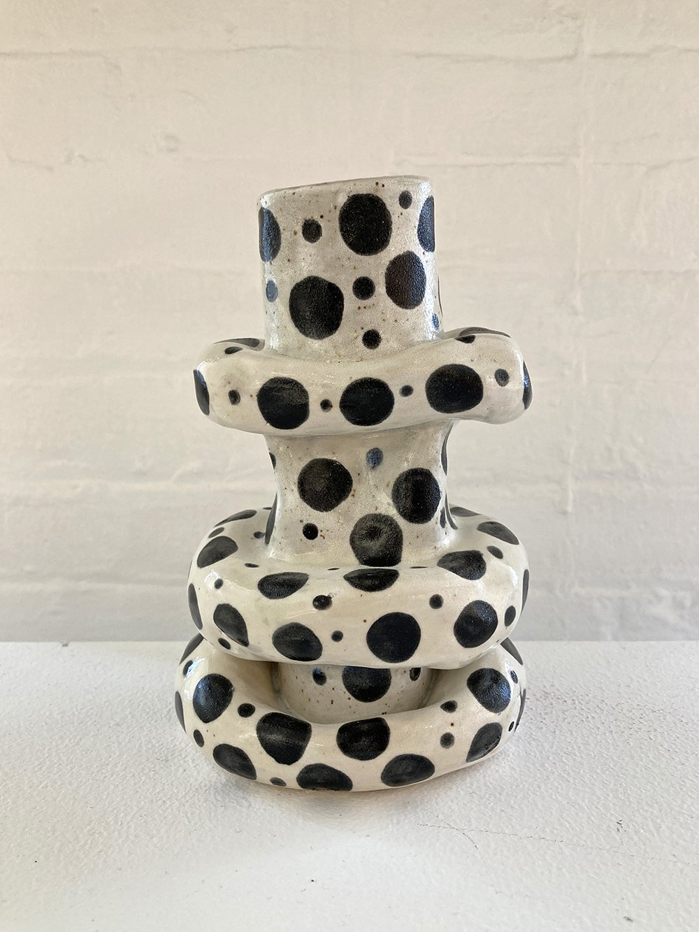 Judy Mauer, Squishy dots, 2021, Ceramic Vessel, $300.jpg