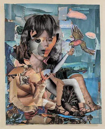 8. Collage relief-Woman with a Bird BSKramer.jpg